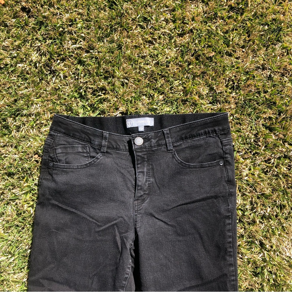 Wit & Wisdom Nordstrom Size 12 Black Skinny Jeans - Picture 2 of 7